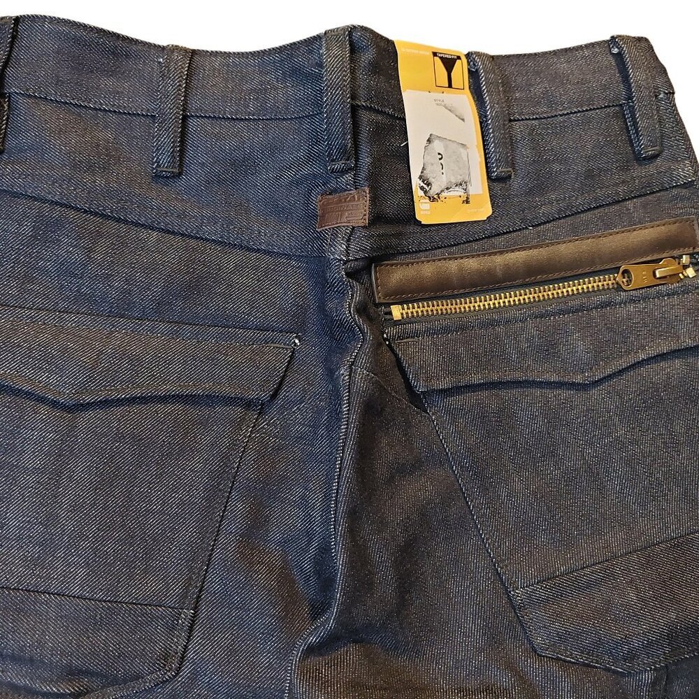 G-Star Raw Oregon 5620 3D Loose Tapered Button Fly Dark Blue Denim Jeans Sz 30 - Picture 10 of 16